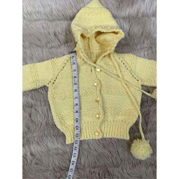 Baby Handmade Knit Sweater with Hood - Picture 3 of 5